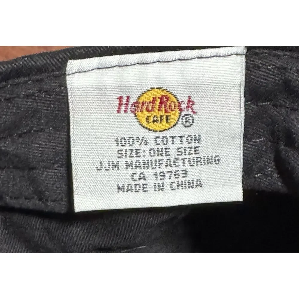 Hard Rock Café Niagara Falls Hat Cap Fitted Flex Fit Black 1971 Canada